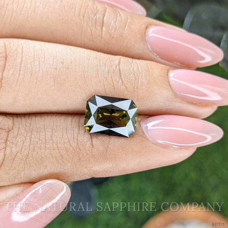 3.22 Ct. Brownish Green Tourmaline from Ceylon (Sri Lanka)