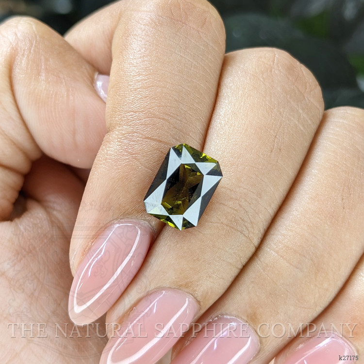 3.22 Ct. Brownish Green Tourmaline from Ceylon (Sri Lanka)