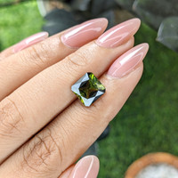 2.92 Ct. Yellowish Green Tourmaline from Ceylon (Sri Lanka) Life Style