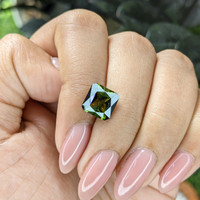 2.92 Ct. Yellowish Green Tourmaline from Ceylon (Sri Lanka) Life Style