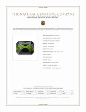 4.00 Ct. Green Tourmaline from Ceylon (Sri Lanka) Scan Report