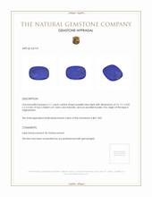 5.11 Ct. Lapis from Afghanistan Appraisal