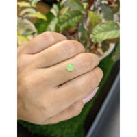 1.31 Ct. Green Cabochon Jade from Burma (Myanmar) Life Style