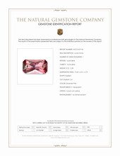 2.28 Ct. Brownish Pink Tourmaline from Ceylon (Sri Lanka) Scan Report