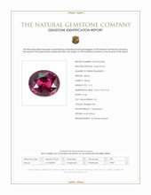 3.13 Ct. Reddish Pink Spinel from South Africa Scan Report