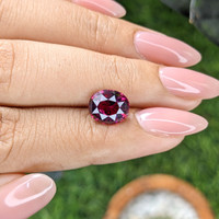 3.13 Ct. Reddish Pink Spinel from South Africa Life Style