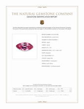 2.20 Ct. Purplish Pink Spinel from South Africa Scan Report
