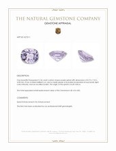 2.36 Ct. Purple Spinel from South Africa Appraisal