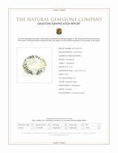 5.14 Ct. Greenish Yellow Chrysoberyl from Tanzania Scan Report