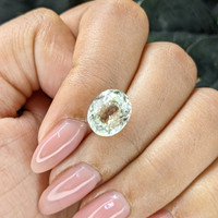 5.14 Ct. Greenish Yellow Chrysoberyl from Tanzania Life Style