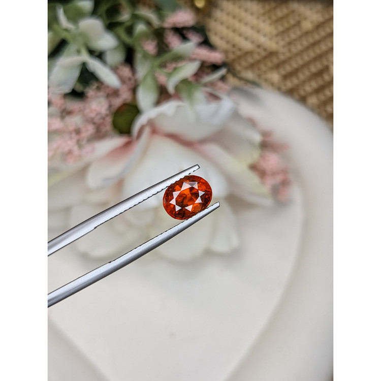 2.04 Ct. Reddish Orange Hessonite Garnet from Madagascar