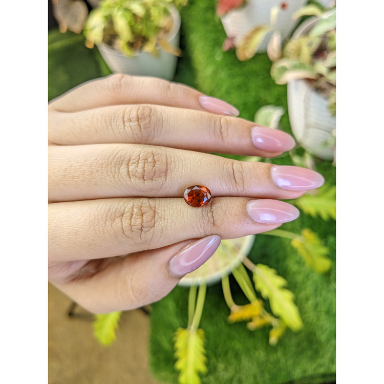 2.04 Ct. Reddish Orange Hessonite Garnet from Madagascar
