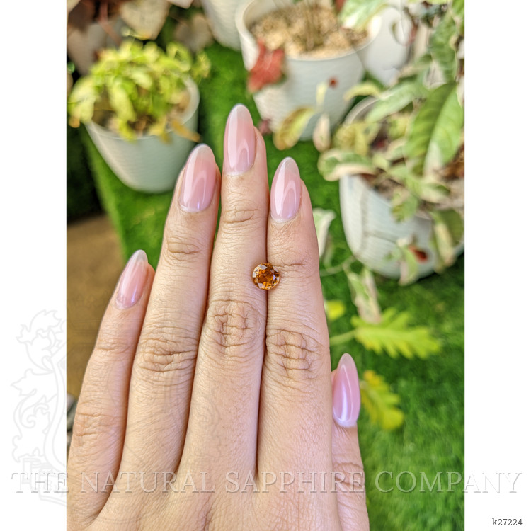 1.33 Ct. Orange Hessonite Garnet from Madagascar