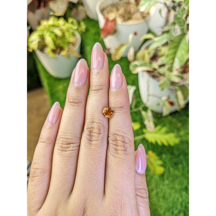 1.33 Ct. Orange Hessonite Garnet from Madagascar