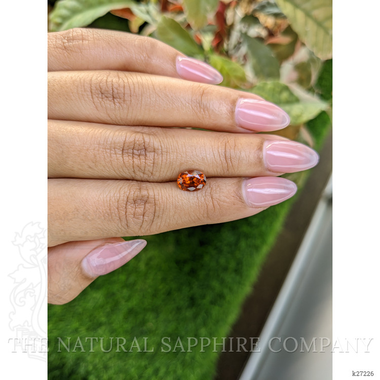 1.93 Ct. Reddish Orange Hessonite Garnet from Madagascar