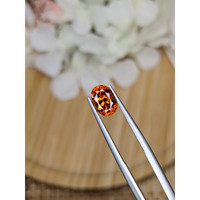 1.93 Ct. Reddish Orange Hessonite Garnet from Madagascar Life Style
