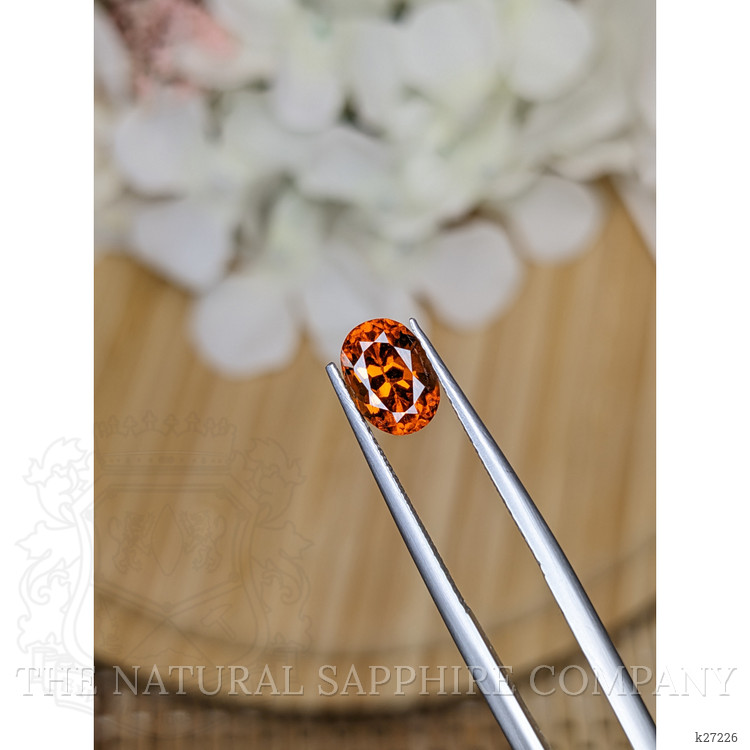 1.93 Ct. Reddish Orange Hessonite Garnet from Madagascar