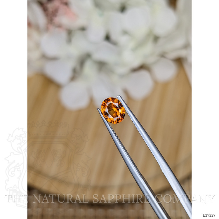 0.86 Ct. Orange Hessonite Garnet from Madagascar