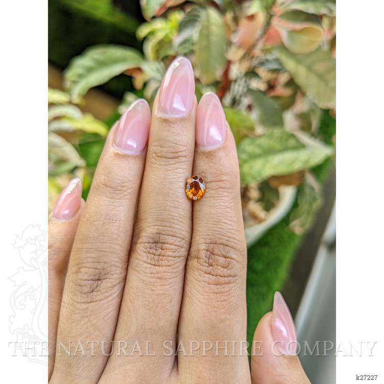 0.86 Ct. Orange Hessonite Garnet from Madagascar