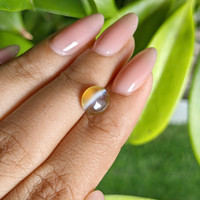 2.62 Ct. Brownish Yellow Cabochon Chrysoberyl from Madagascar Life Style