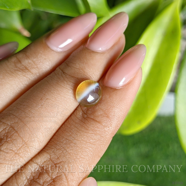 2.62 Ct. Brownish Yellow Cabochon Chrysoberyl from Madagascar