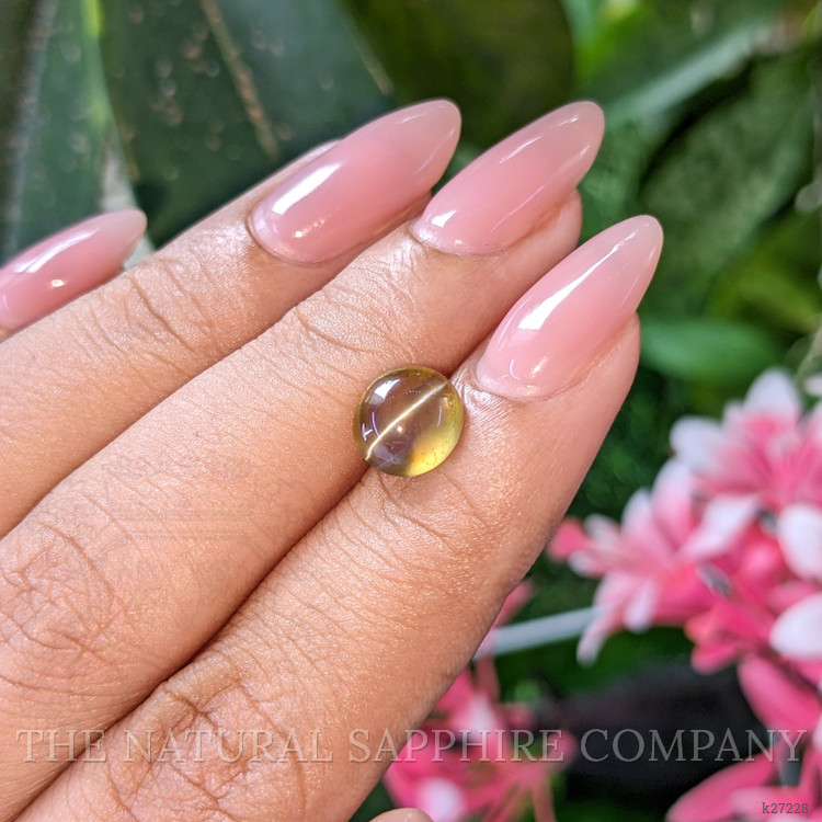 2.62 Ct. Brownish Yellow Cabochon Chrysoberyl from Madagascar