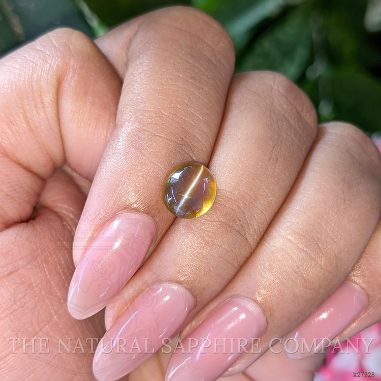 2.62 Ct. Brownish Yellow Cabochon Chrysoberyl from Madagascar
