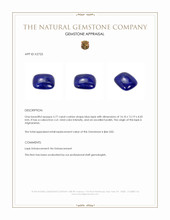 5.77 Ct. Cabochon Lapis from Afghanistan Appraisal