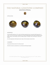 3.70 Ct. Greenish Brown Cabochon Chrysoberyl from Ceylon (Sri Lanka) Appraisal