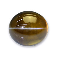 3.70 Ct. Greenish Brown Cabochon Chrysoberyl from Ceylon (Sri Lanka) Video