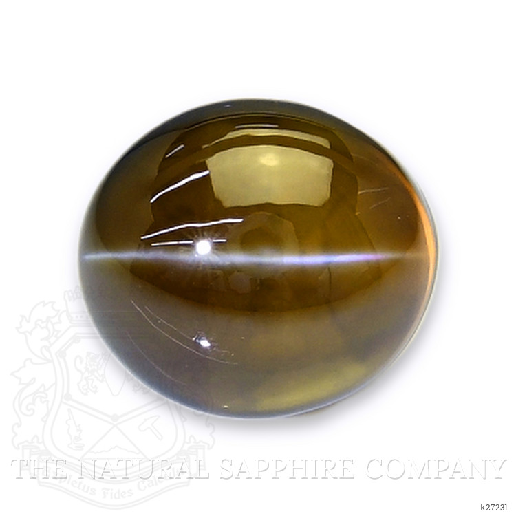 3.70 Ct. Greenish Brown Cabochon Chrysoberyl from Ceylon (Sri Lanka)