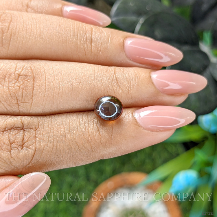 3.70 Ct. Greenish Brown Cabochon Chrysoberyl from Ceylon (Sri Lanka)