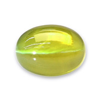 4.58 Ct. Yellowish Green Cabochon Chrysoberyl from Madagascar Video