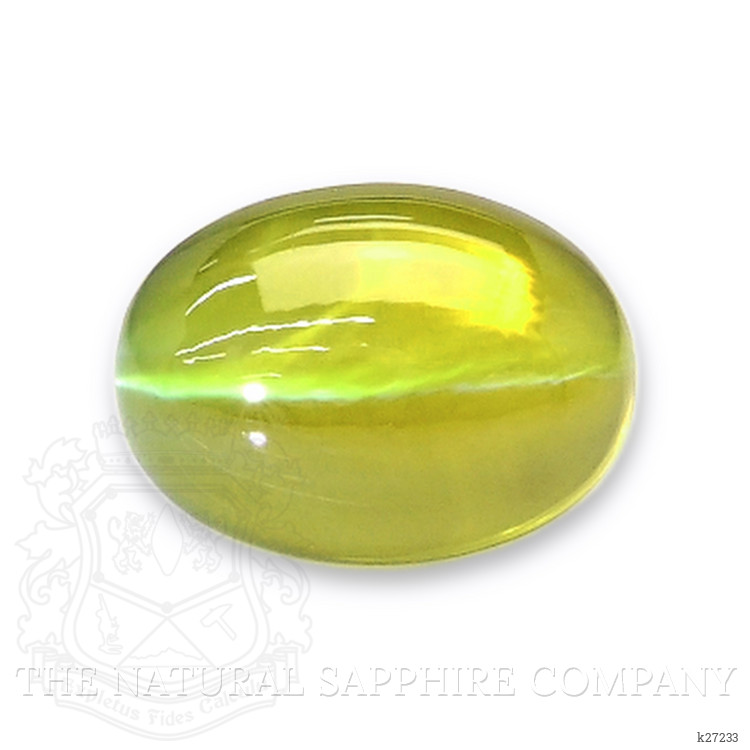 4.58 Ct. Yellowish Green Cabochon Chrysoberyl from Madagascar