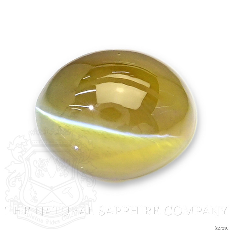 1.72 Ct. Greenish Yellow Cabochon Chrysoberyl from Madagascar