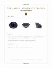 3.46 Ct. Purple Spinel from Tanzania Appraisal