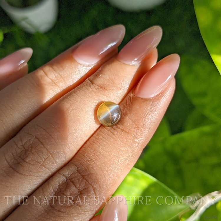 1.85 Ct. Yellowish Brown Cabochon Chrysoberyl from Madagascar