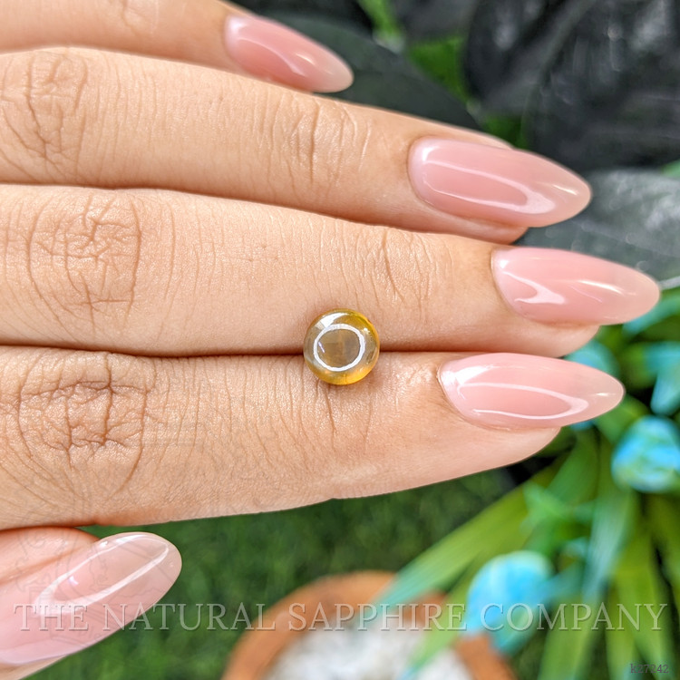1.85 Ct. Yellowish Brown Cabochon Chrysoberyl from Madagascar