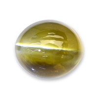 2.32 Ct. Yellowish Green Cabochon Chrysoberyl from Tanzania Video