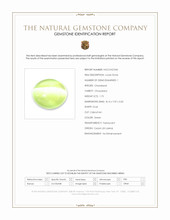 1.75 Ct. Green Cabochon Chrysoberyl from Ceylon (Sri Lanka) Scan Report