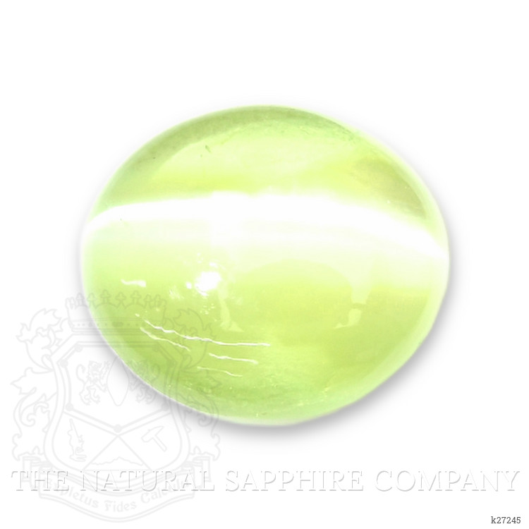 1.75 Ct. Green Cabochon Chrysoberyl from Ceylon (Sri Lanka)