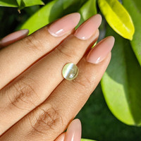 1.75 Ct. Green Cabochon Chrysoberyl from Ceylon (Sri Lanka) Life Style