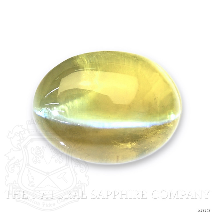 2.19 Ct. Yellowish Green Cabochon Chrysoberyl from Madagascar