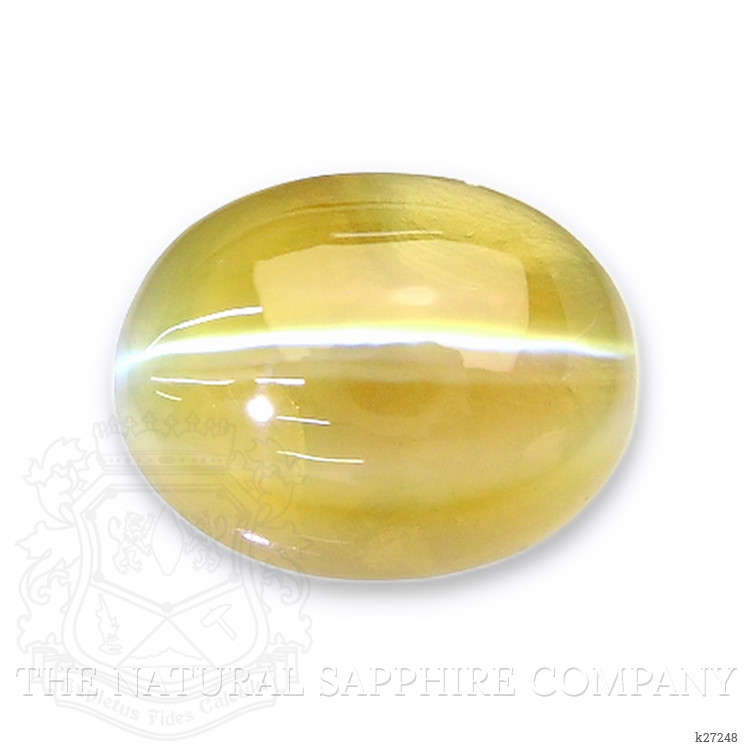 2.08 Ct. Greenish Yellow Cabochon Chrysoberyl from Madagascar