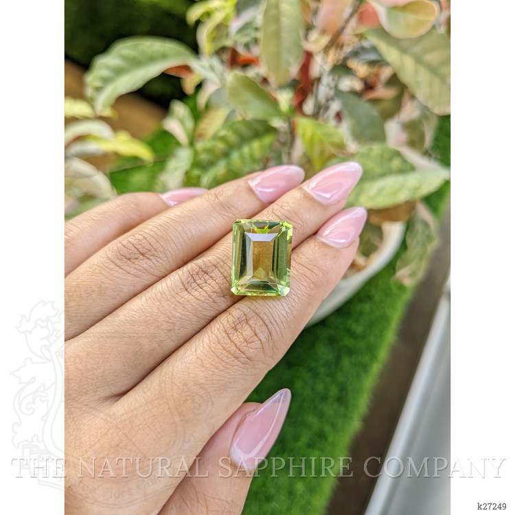 17.93 Ct. Yellowish Green Prasiolite from Madagascar