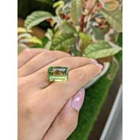 14.21 Ct. Yellowish Green Prasiolite from Madagascar Life Style