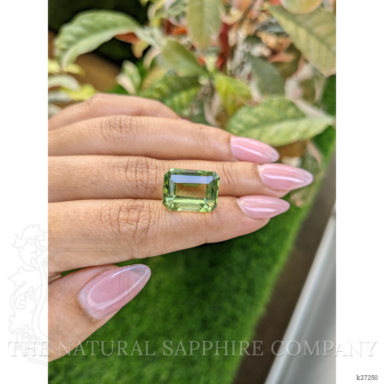 14.21 Ct. Yellowish Green Prasiolite from Madagascar