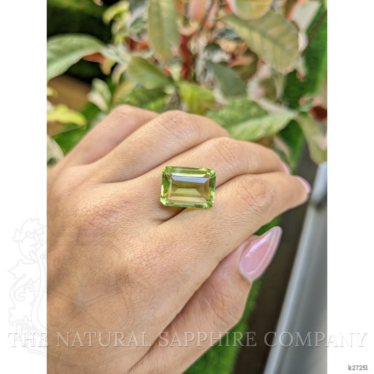 10.36 Ct. Yellowish Green Prasiolite from Madagascar