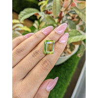 10.36 Ct. Yellowish Green Prasiolite from Madagascar Life Style