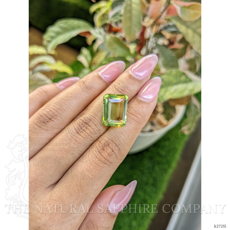 10.36 Ct. Yellowish Green Prasiolite from Madagascar